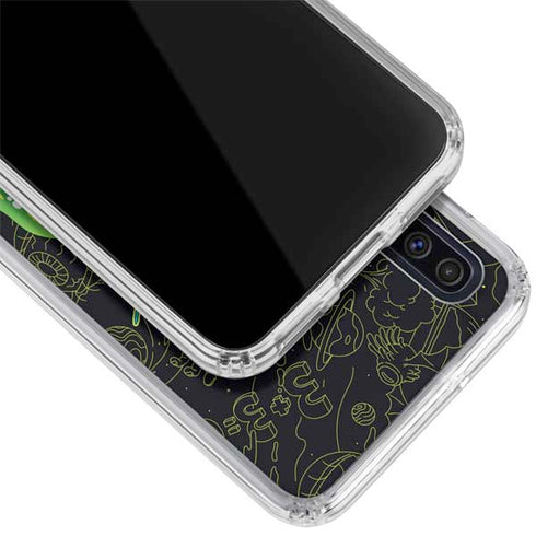 Adult Swim Rick and Morty Portal Travel Galaxy A50 Clear Case
